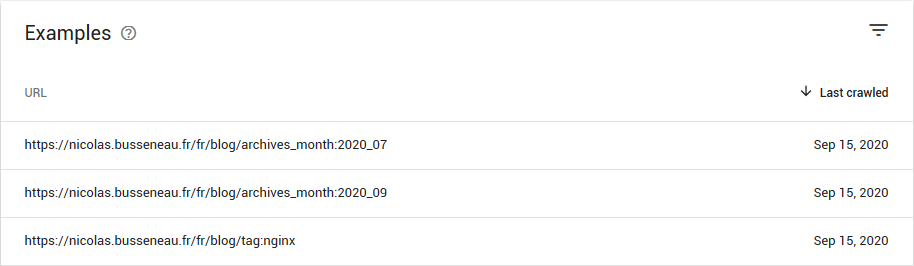 URLs with Grav parameters indexed by Google